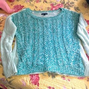 American Eagle Outfitters Heather Teal Sweater